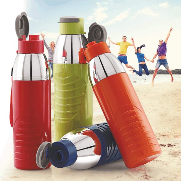 Cello Puro Gliss Insulated Water Bottle, 900 ML, Red - Image 5