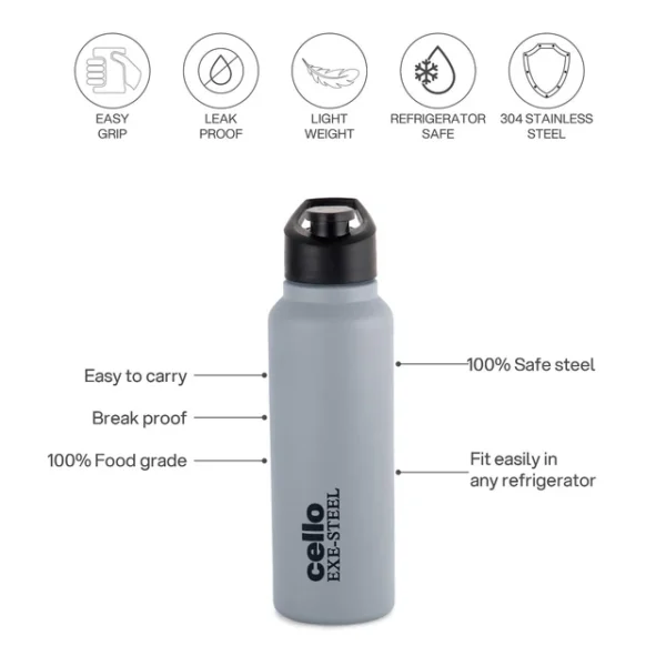 Solido Exe Single Walled Stainless Steel Bottle - Image 6